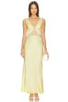 Платье макси с v-образным вырезом juliette Bec + Bridge, желтый - фото