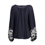 Синяя вискозная рубашка Kocca, синий - фото 2