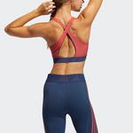 Бюстгальтер (WMNS) adidas Don't Rest 3-Stripes Bra 'Red' - фото 3