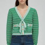 SS22 Вязаный свитер Women's Green Self-portrait - фото 5