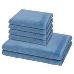 Набор полотенцев MÖVE, 50x100 см, синий - фото