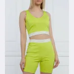 Облегающий топ Calvin Klein, зеленый - фото 2