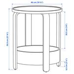 Приставной столик, черный, 46 см IKEA Borgeby - фото 4