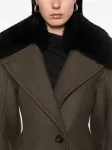 Однобортное пальто BLUMARINE, зеленый - фото 5