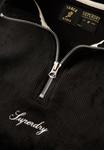 Толстовка COUNTRY CLUB HALF-ZIP Superdry, черный - фото