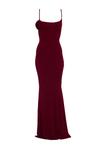 Платье WAL G TALL MARY ROSE TIE MAXI, Wine/Bordeaux - фото 4