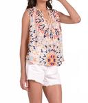 Безрукавный топ калейдоскоп в мультиколоре ELAN - фото 3