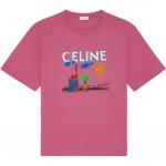 Футболка женская с рукавом дроп-шoulder CELINE, розовый - фото 2