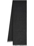 Ferragamo шарф с узором шеврон, серый - фото
