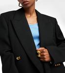 Шерстяной пиджак Bottega Veneta, черный - фото 4