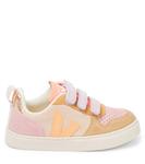 Кроссовки v-10 замшевые Veja Kids, мультиколор - фото 4