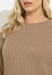 Платье Yours Clothing Jumper dress, Light Brown - фото 3
