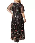 Вечернее платье с вышивкой Plus Size Embroidered Elegance Kiyonna, черный - фото 2