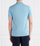 Футболка поло мужская Boss Green с декором горловины, голубой - фото 4