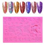 Силиконовая 3D форма для украшения ногтей.Тарелка., Tojato - фото