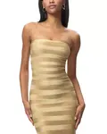 Платье Ниа Hervé Léger, золотой - фото 3