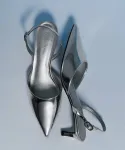 Туфли Charles & Keith, цвет Silver - фото 4