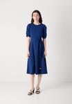 Платье DKNY RUCHED SLEEVE MAXI, Coastal Blue/Blue - фото 3