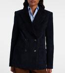 Двубортный пиджак из замши Stouls, Navy Notte - фото 6