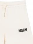 MSGM Kids шорты с логотипом, белый - фото 3