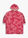 Детское байковое одеяло с капюшоном Barbie Brand Threads, Pink - фото