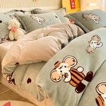 LUOLAI HOME Комплект постельного белья, 4 предмета, 200 см - фото