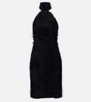 Мини-платье Illusion Circle с вырезом халтер Courrèges, черный - фото