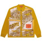 Кардиган Supreme Silk Map Горчичный - фото