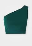 Топ MELODY ONE SHOULDER CROP WAL G., темно-зеленый - фото