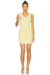 Мини-платье вязаное Amy от Minkpink, lemon - фото