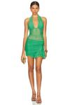 Платье-Мини fiore с бретелью через шею Bec + Bridge, зеленый - фото