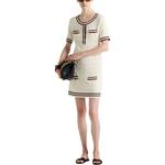 Платье с короткими рукавами женское белое Prada - фото 2