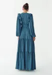 Длинное платье allie Willa, Petrol Blue - фото 3