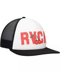 Мужская белая кепка Luke P Trucker Snapback RVCA - фото 4