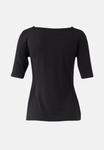 Футболка comma Basic T-shirt, Schwarz/Black - фото 8