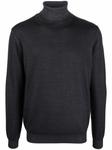 DONDUP шерстяной джемпер с высоким воротником, черный - фото