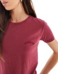 Футболка Superdry Essential с логотипом бордового цвета - фото 3