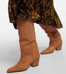 Кожаные сапоги jane до колена Paris Texas, черный - фото 4