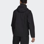 Куртка adidas Solid Color Brand Logo Printing hooded Long Sleeves Jacket Black, черный - фото 3