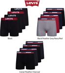 Мужские трусы-боксеры Levi's, дышащие, эластичные, 4 пары, Blue Hib - фото 5