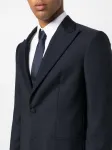Шерстяной костюм с однобортным пиджаком D4.0, синий - фото 5