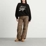 Джинсы Хью Anine Bing, леопард - фото 4