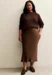 Юбка New Look Curves CURVES MIDI, Dark Brown - фото
