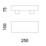 Потолочный светильник Lumicom, 10x20x7,5 см, красный - фото 3