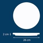 Тарелка обеденная Creatable Futuro, керамическая посуда - черная - фото 7