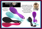 Овальная кисть Бирюзовый Head Jog 03, Hair Tools - фото 2