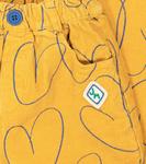 Вельветовые брюки с сердечками Jellymallow, желтый - фото 2