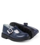 Кожаные лоферы Monnalisa, Blu Scuro - фото 6