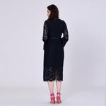 Кружевное платье с бюстье и рукавами-тюльпанами Smart And Joy, черный - фото 3