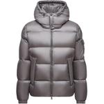 Moncler Курьерская утепленная куртка с капюшоном, Gray - фото